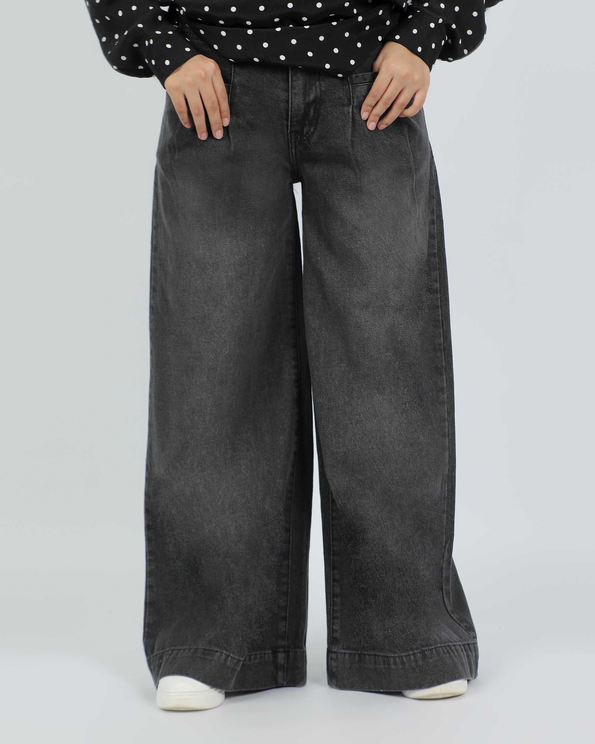 Eminent Women's Palazzo Fit Denim Pant