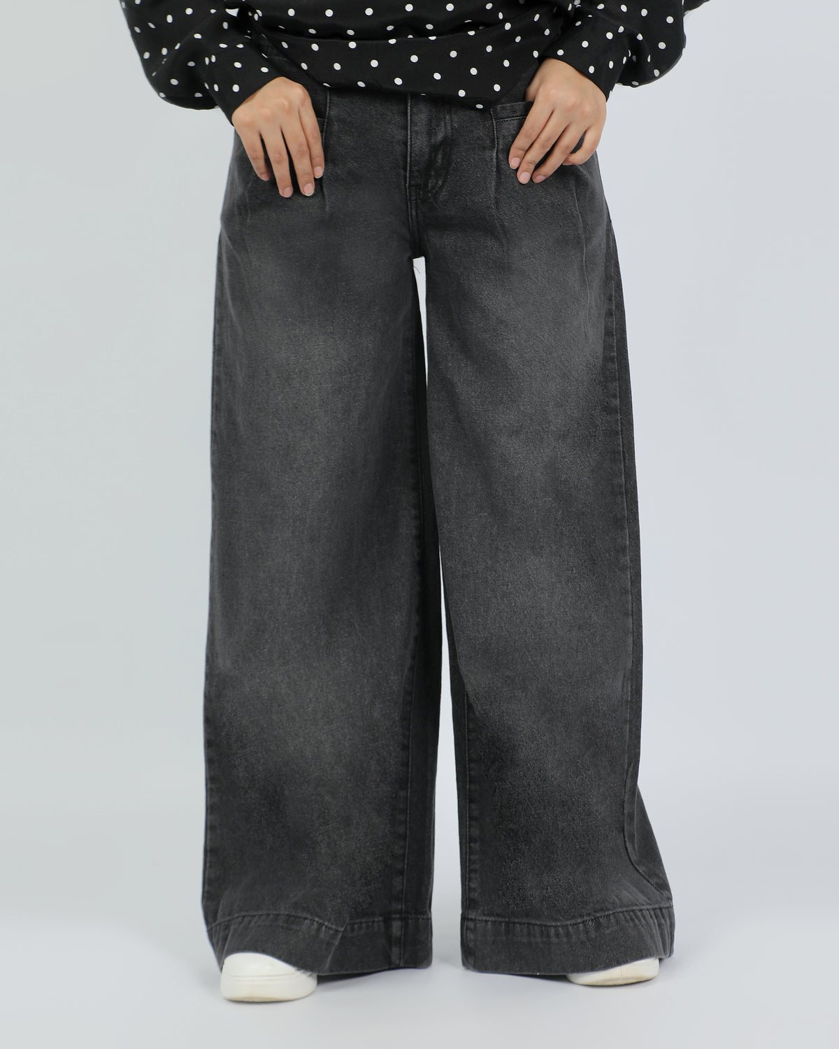 Eminent Women's Palazzo Fit Denim Pant