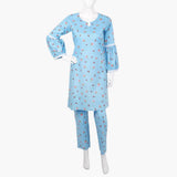 Women's Printed Shalwar Suit - Blue, Women Shalwar Suits, Chase Value, Chase Value