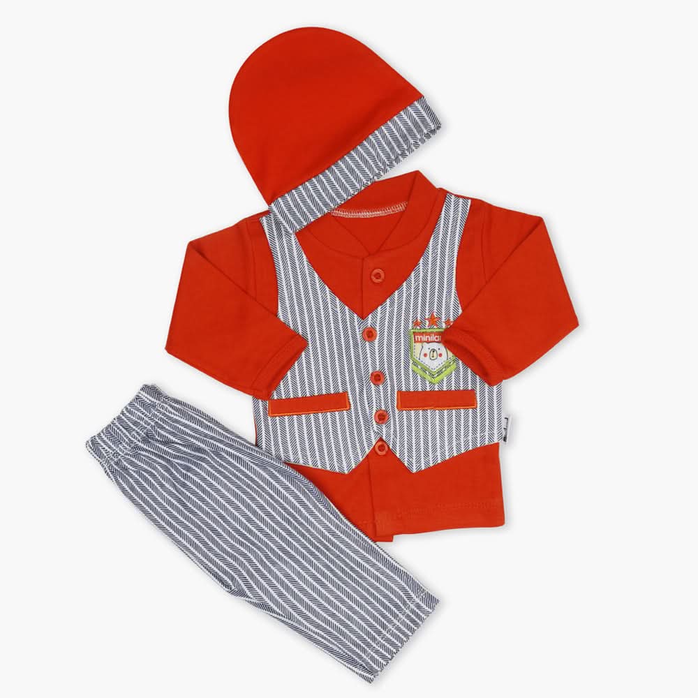 Newborn Boys Suits - Orange, Newborn Boys Sets & Suits, Chase Value, Chase Value