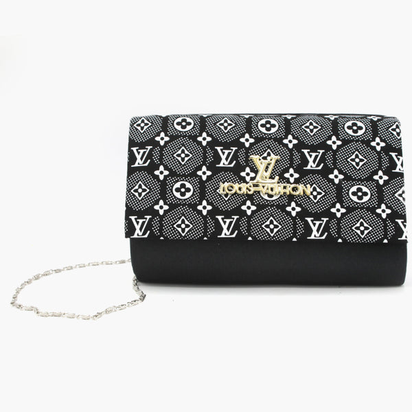 Women's Clutch - White & Black, Women Clutches, Chase Value, Chase Value