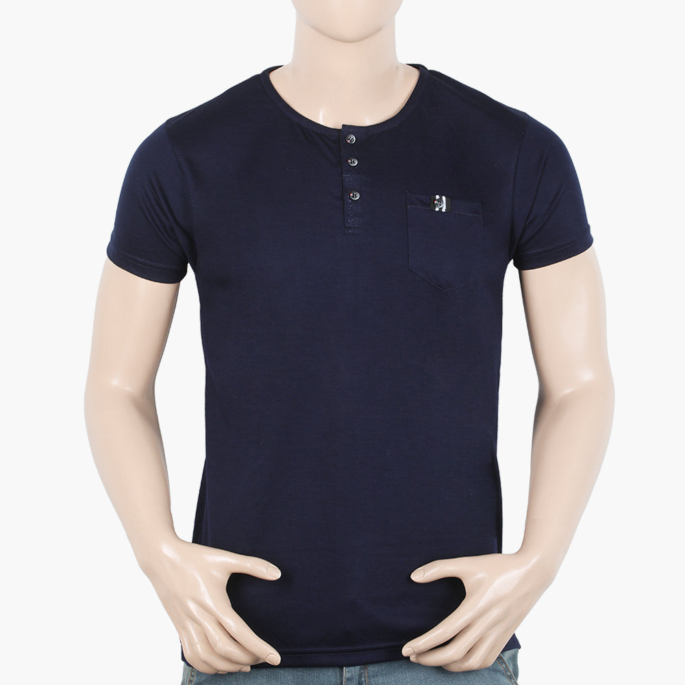 Men's Half Sleeves T-Shirt - Navy Blue, Men's T-Shirts & Polos, Chase Value, Chase Value