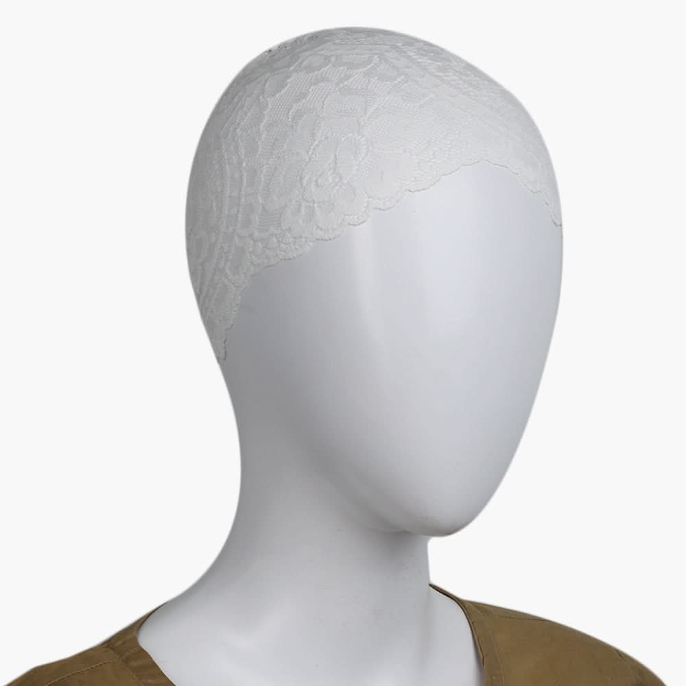 Women's Hijab Cap - White, Women Shawls & Scarves, Chase Value, Chase Value