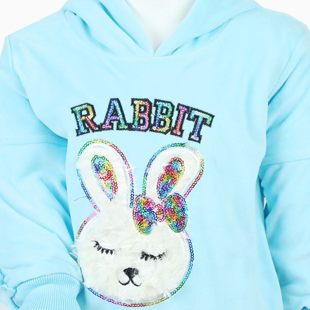 Girls Velour Tracksuit - Sky Blue, Girls Suits, Chase Value, Chase Value