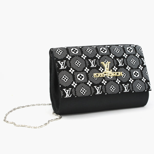 Women's Clutch - White & Black, Women Clutches, Chase Value, Chase Value