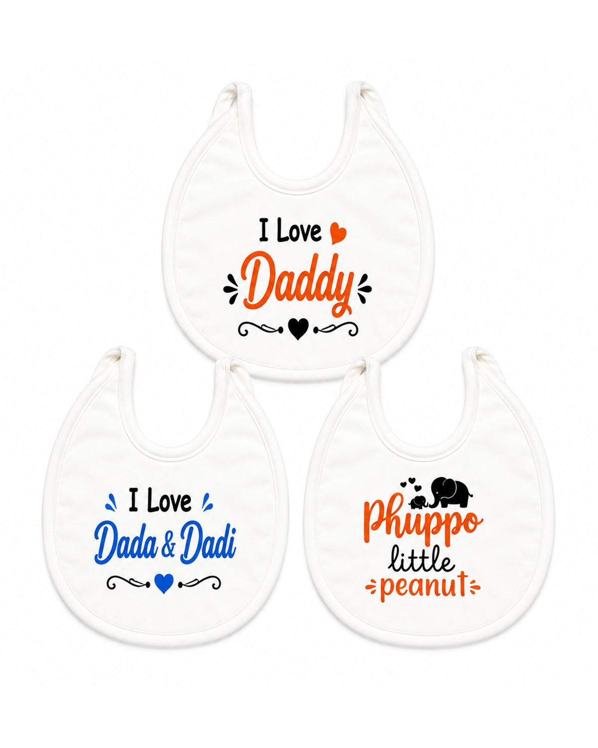 Valuables Newborn Baby Bibs - Medium