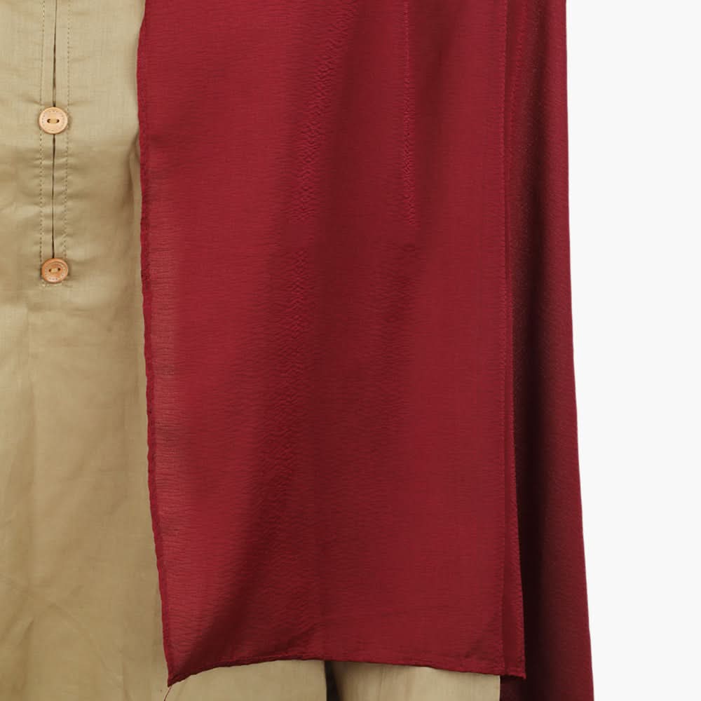 Women's Silk Scarf - Maroon, Women Shawls & Scarves, Chase Value, Chase Value