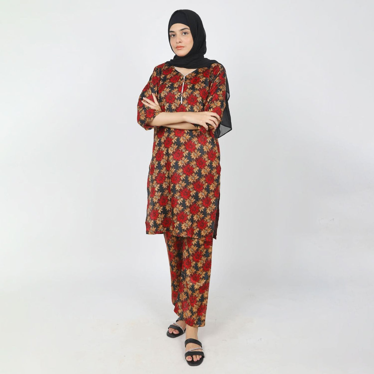 Women's Western Co-Ord Set - Maroon, Women Co-Ord Set, Chase Value, Chase Value