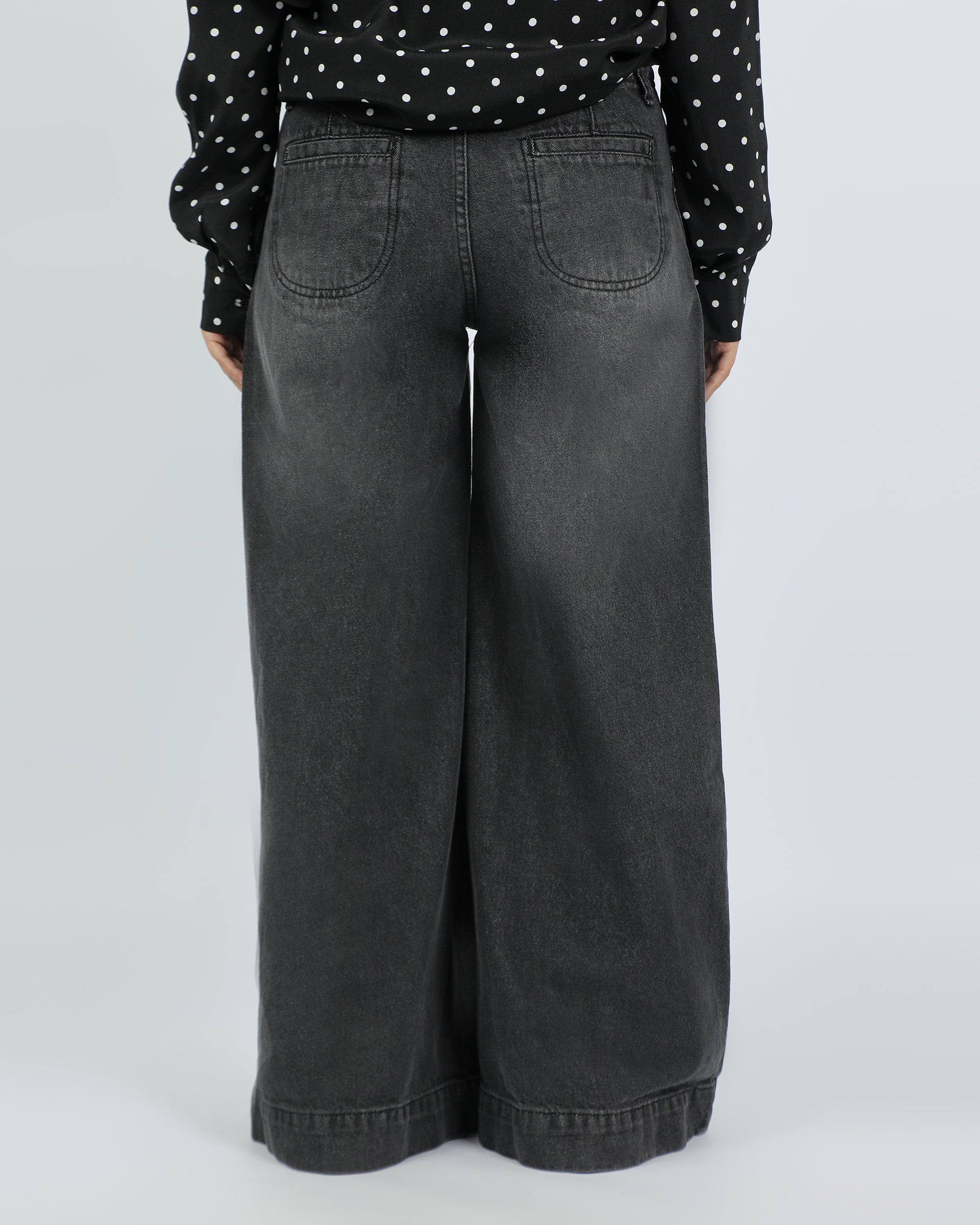 Eminent Women's Palazzo Fit Denim Pant