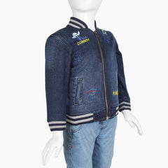 Boys Denim Jacket - Dark  Blue, Boys Jackets & Blazers, Chase Value, Chase Value