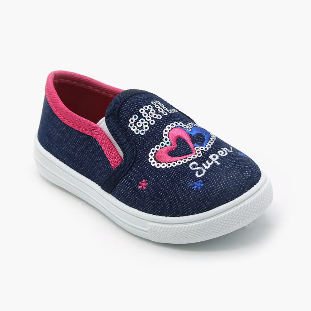 Girls Canvas Shoes - Dark Pink, Girls Sneakers & Shoes, Chase Value, Chase Value
