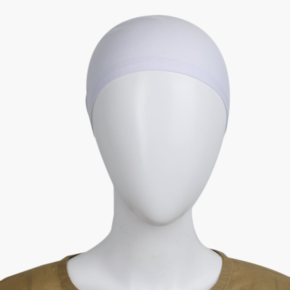 Women's Hijab Cap - White, Women Shawls & Scarves, Chase Value, Chase Value