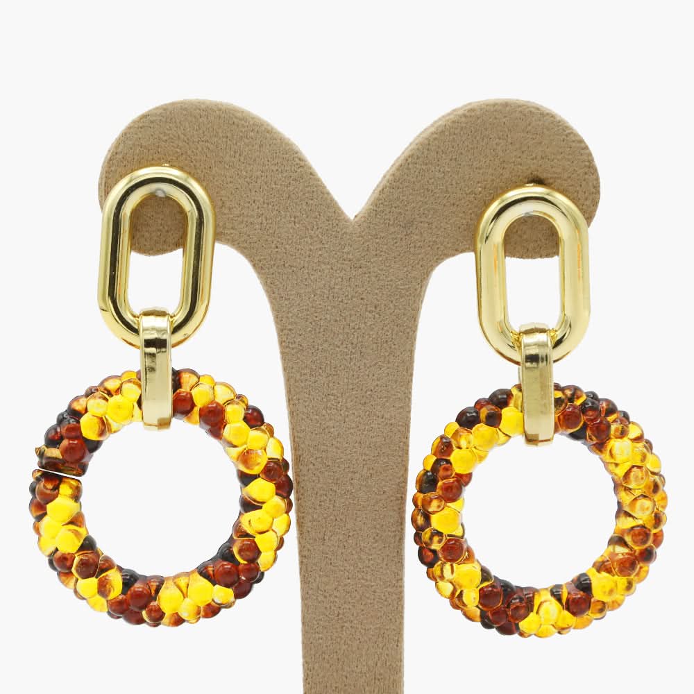 Women's Ear Hoops - Brown, Women Earrings & Tops, Chase Value, Chase Value