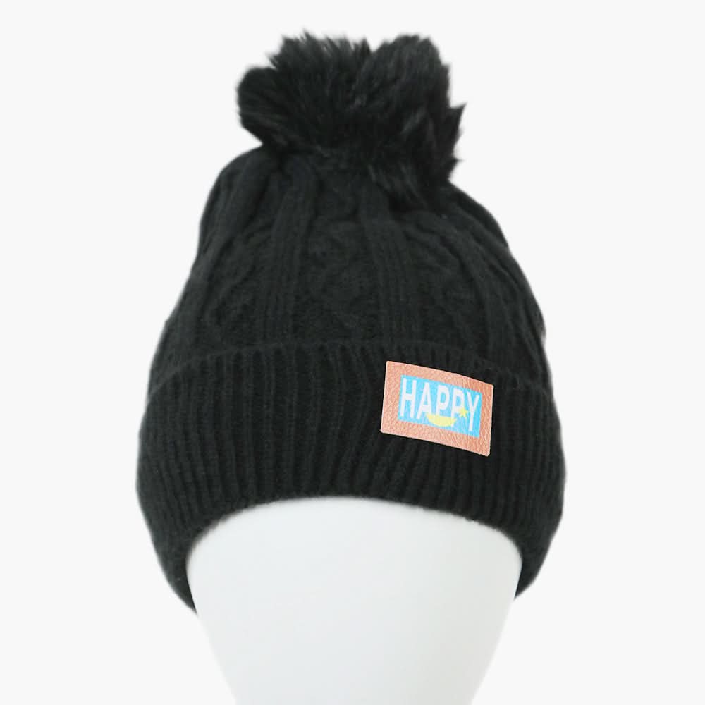 Women's Woolen Cap - Black, Women Hats & Caps, Chase Value, Chase Value