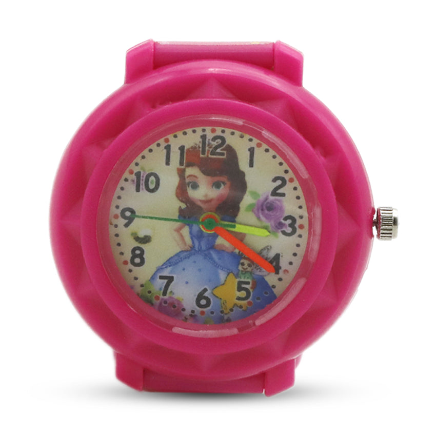 Children watch Disco light Round - Pink