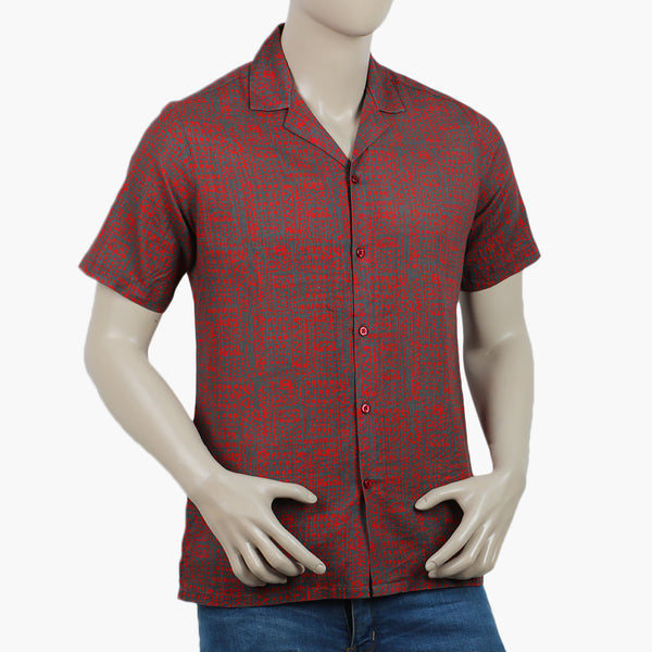 Eminent Men's Casual Printed Shirt - Dark Grey