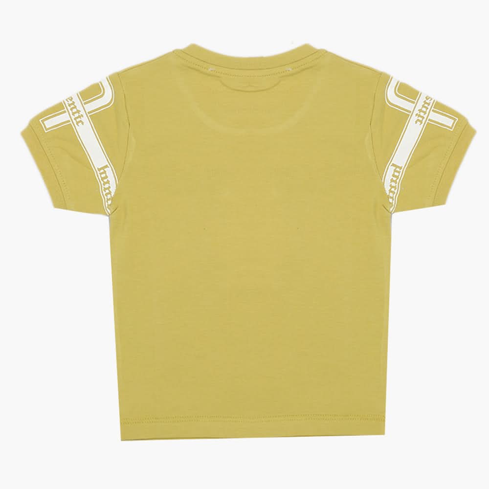 Boys Half Sleeves T-Shirt - Olive Green, Boys T-Shirts, Chase Value, Chase Value