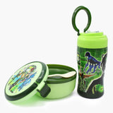 Water Bottle with Lunch Box - Green, Tiffin Boxes & Bottles, Chase Value, Chase Value