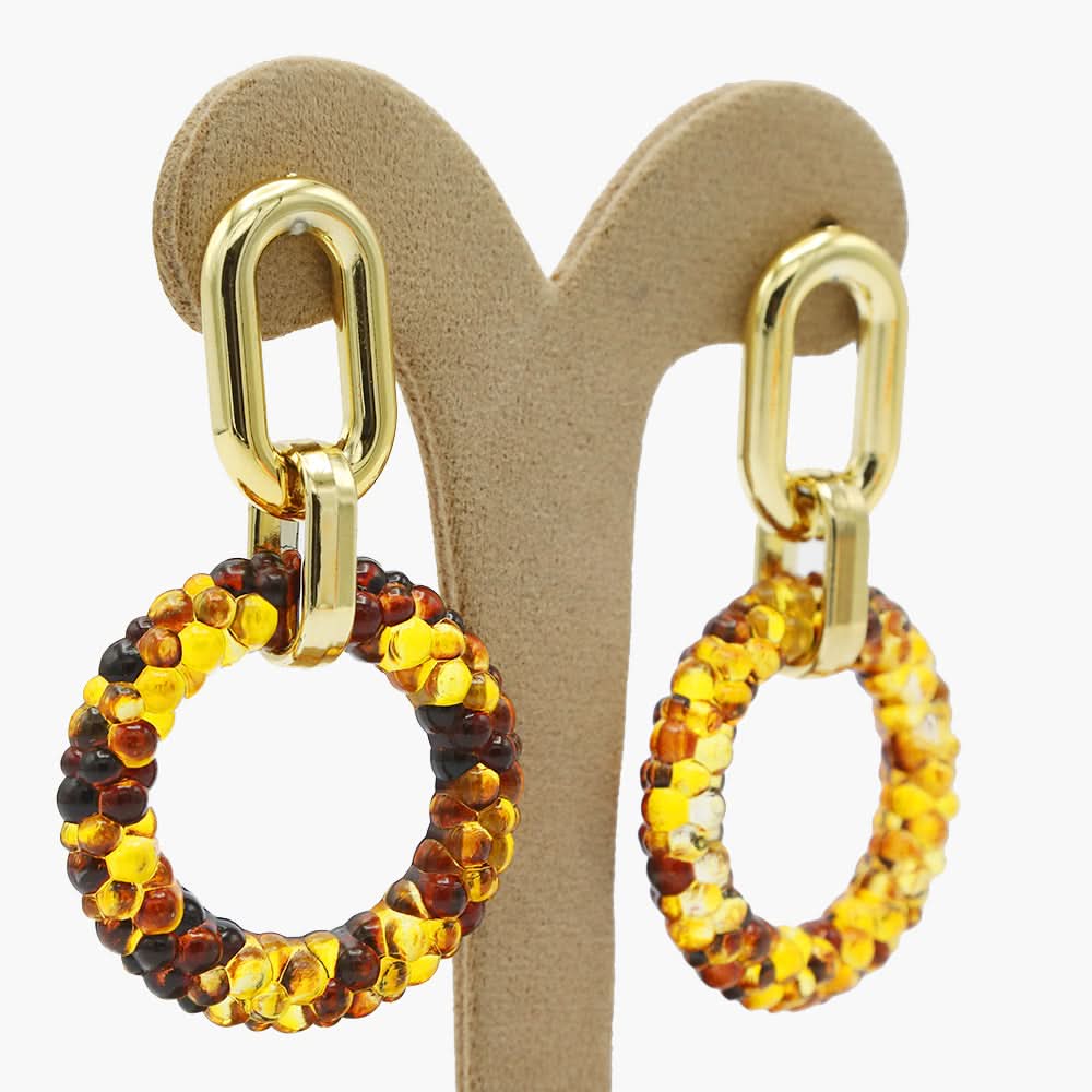 Women's Ear Hoops - Brown, Women Earrings & Tops, Chase Value, Chase Value