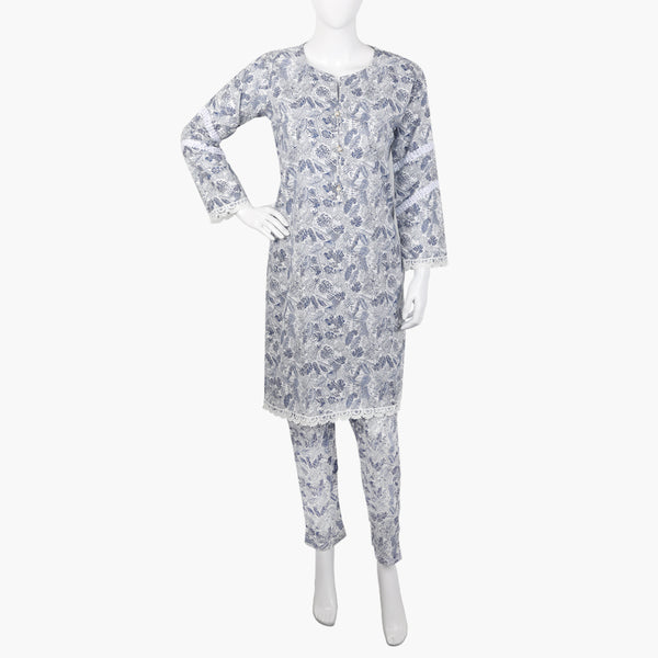 Women's Printed Shalwar Suit - Dark Blue, Women Shalwar Suits, Chase Value, Chase Value