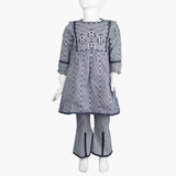 Girls Embroidered Shalwar Suit - Dark Blue, Girls Shalwar Kameez, Chase Value, Chase Value