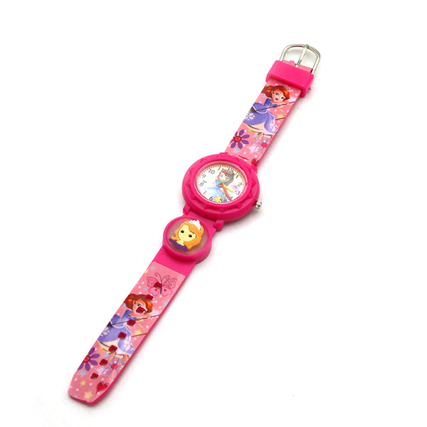 Children watch Disco light Round - Pink