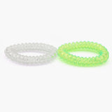 Girls Hand Band 2Pcs - Green & White, Girls Bangles & Bracelet, Chase Value, Chase Value