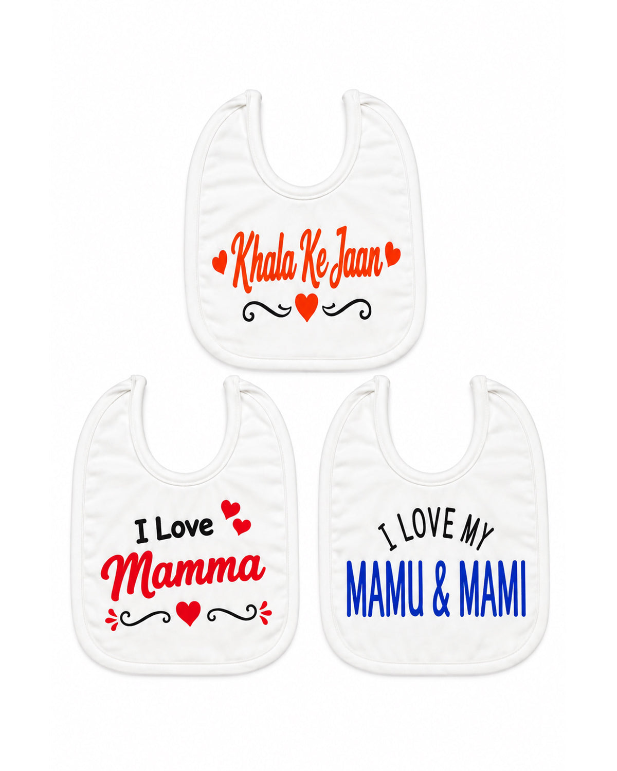 Valuables Newborn Baby Bibs - Large