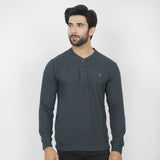 Men's Full Sleeves T-Shirt - Steel Green, Men's T-Shirts & Polos, Chase Value, Chase Value