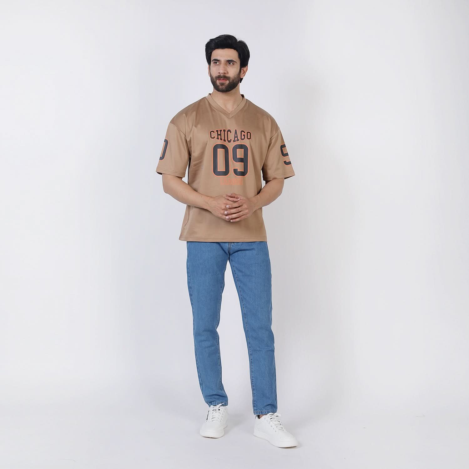 Eminent Men's Half Sleeves Printed T-Shirt - Light Brown, Men's T-Shirts & Polos, Eminent, Chase Value