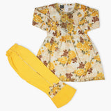 Girls Embroidered Shalwar Suit - Yellow, Girls Shalwar Kameez, Chase Value, Chase Value