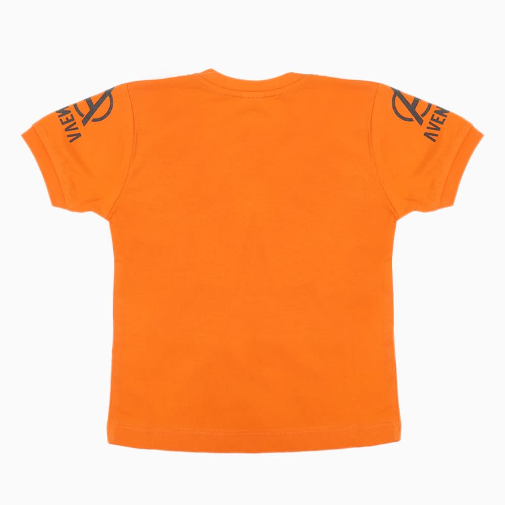 Boys Half Sleeves T-Shirt - Orange, Boys T-Shirts, Chase Value, Chase Value