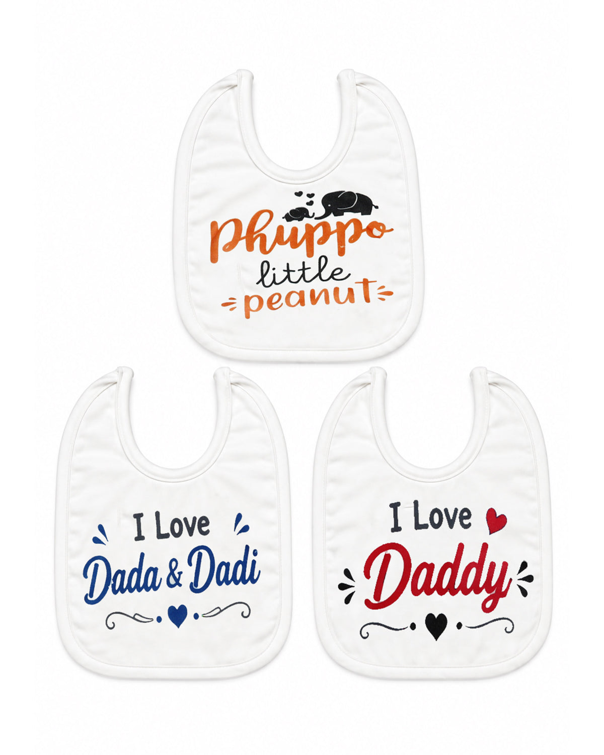 Valuables Newborn Baby Bibs - Large