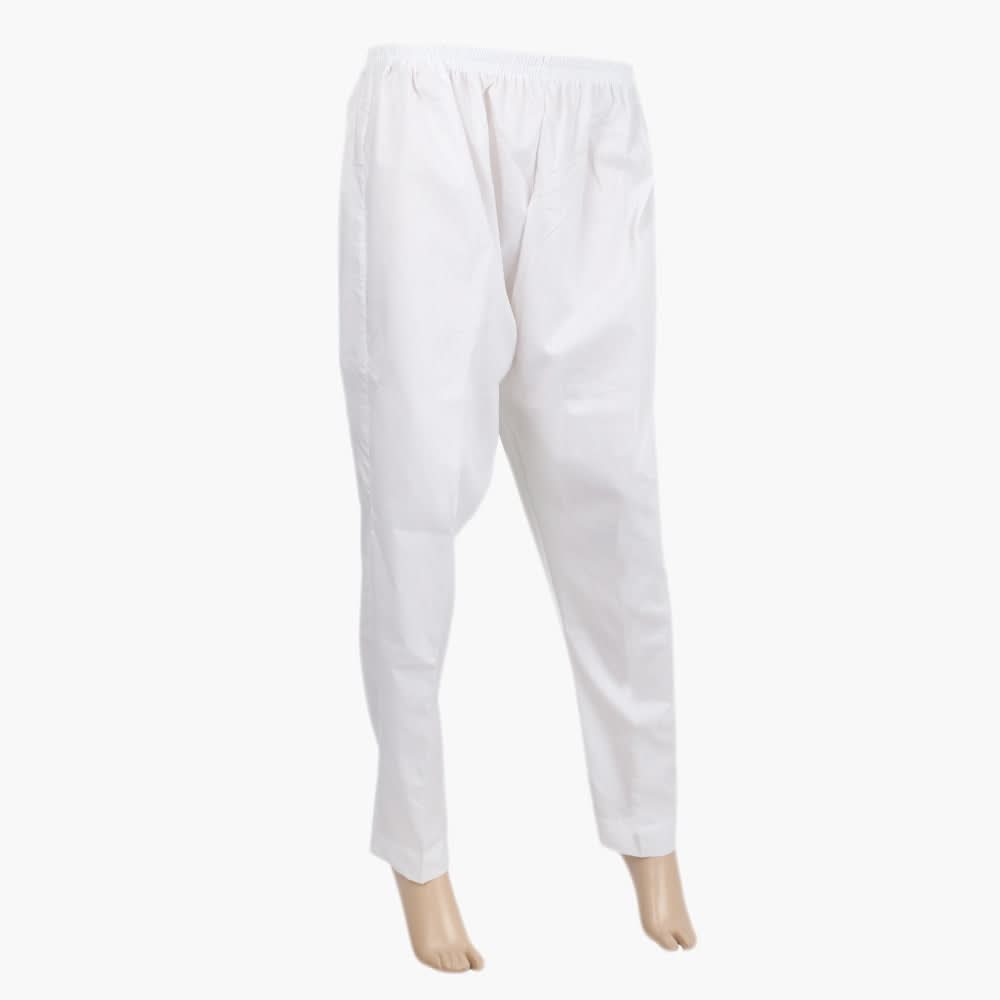 Women's Stretchable Trouser - White, Women Pants & Tights, Chase Value, Chase Value