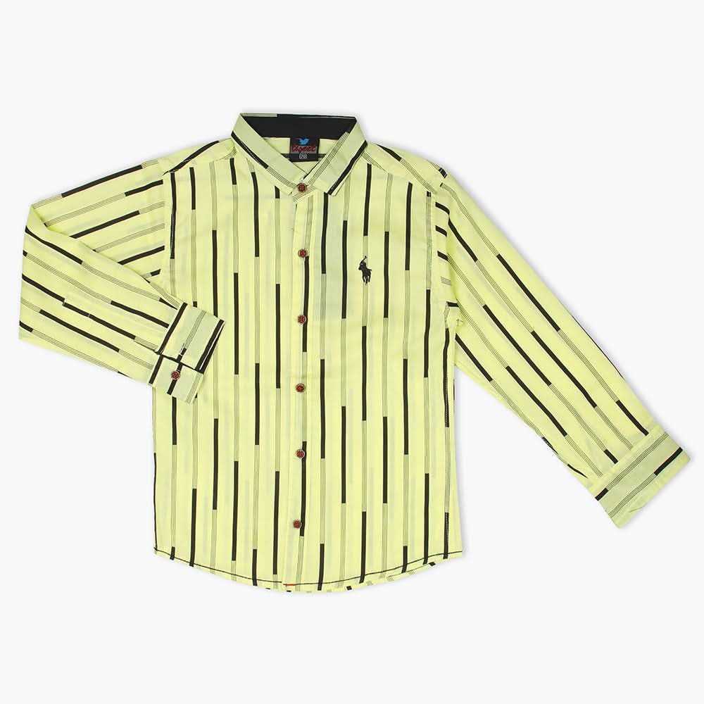 Boys Full Sleeves Shirt - Lemon, Boys Shirts, Chase Value, Chase Value