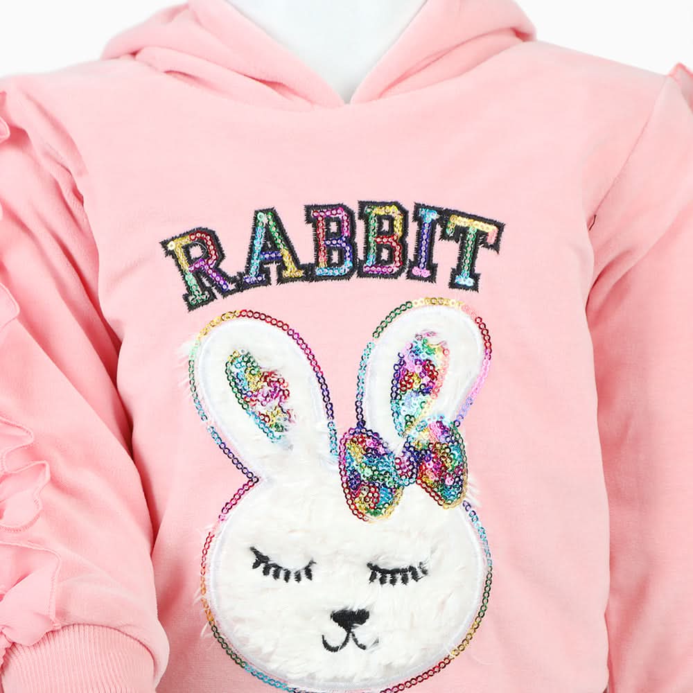 Girls Velour Tracksuit - Pink, Girls Suits, Chase Value, Chase Value