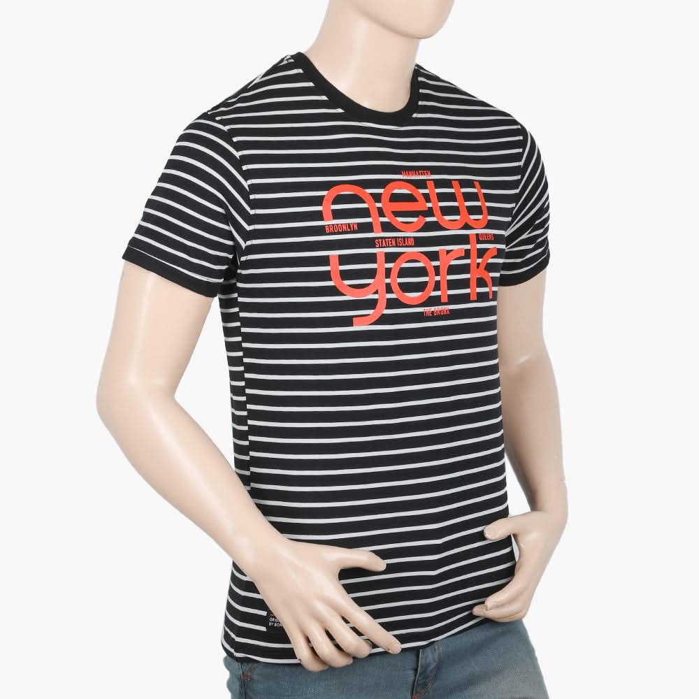 Men's Half Sleeves T-Shirt - Black, Men's T-Shirts & Polos, Chase Value, Chase Value