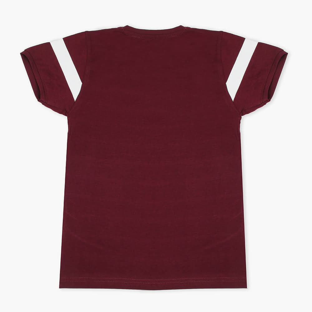 Boys Half Sleeves Polo T-Shirt - Dark Purple, Boys T-Shirts, Chase Value, Chase Value