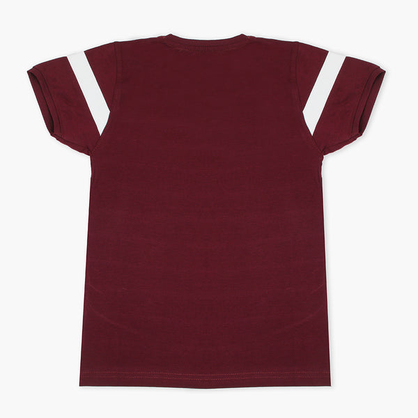 Boys Half Sleeves Polo T-Shirt - Dark Purple, Boys T-Shirts, Chase Value, Chase Value