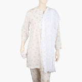 Women's Chiffon Dupatta - White, Women Dupatta, Chase Value, Chase Value