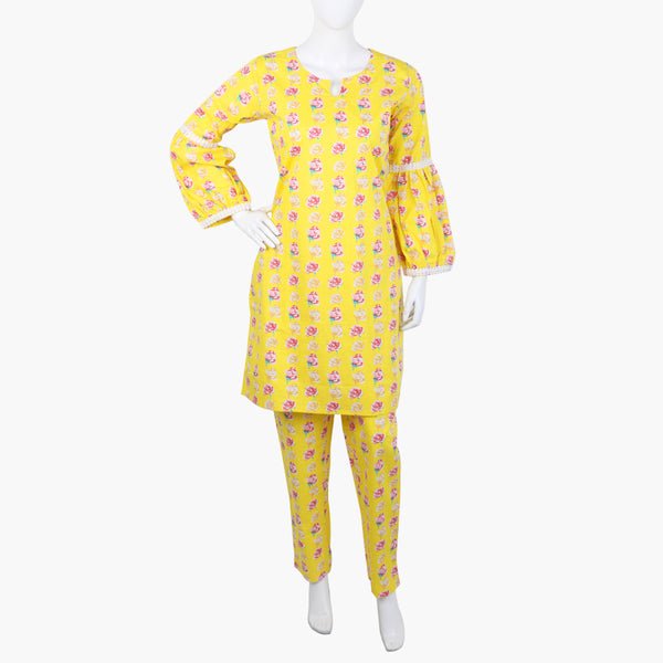 Women's Printed Shalwar Suit - Yellow, Women Shalwar Suits, Chase Value, Chase Value