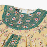 Girls Embroidered Shalwar Suit - Skin, Girls Shalwar Kameez, Chase Value, Chase Value