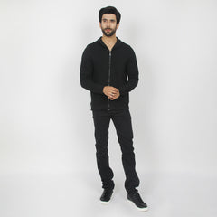 Eminent Men's Full Sleeves Jacket - Black