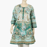 Women's Digital Printed Khaddar Stitched Frock - Multi Color, Women Ready Kurtis, Chase Value, Chase Value