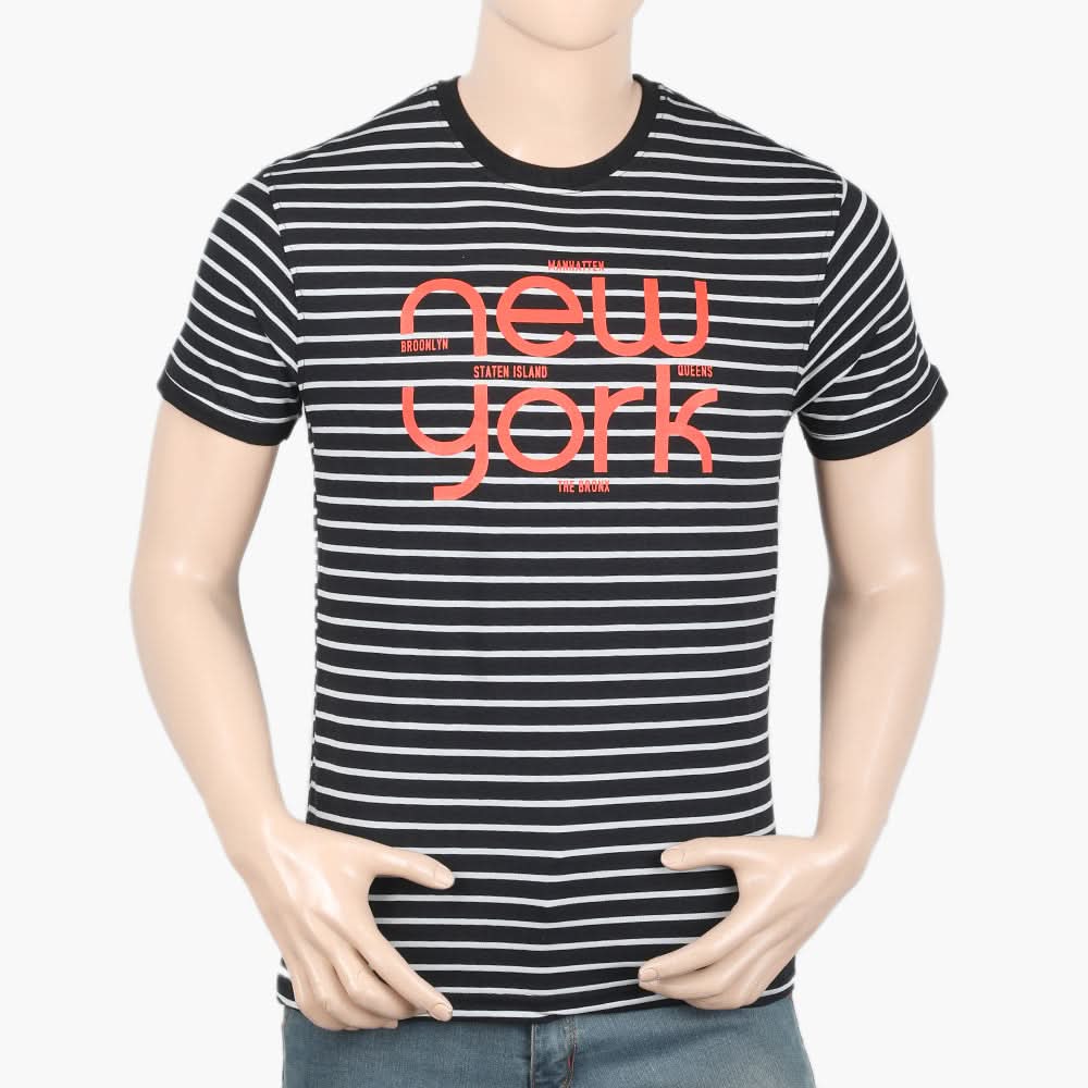 Men's Half Sleeves T-Shirt - Black, Men's T-Shirts & Polos, Chase Value, Chase Value