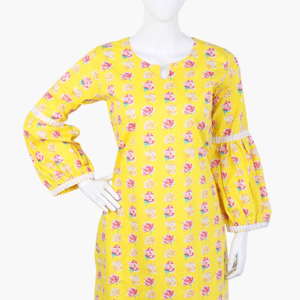 Women's Printed Shalwar Suit - Yellow, Women Shalwar Suits, Chase Value, Chase Value