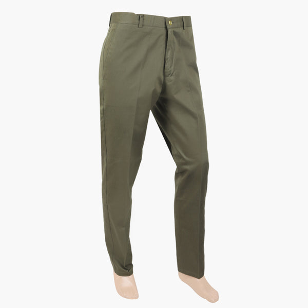 Men's Cotton Dress Pant - Olive Green, Men's Casual Pants & Jeans, Chase Value, Chase Value