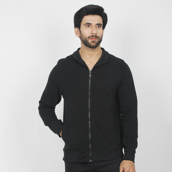 Eminent Men's Full Sleeves Jacket - Black