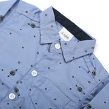 Newborn Boys Full Sleeves Shirt - Blue, Newborn Boys Winterwear, Chase Value, Chase Value