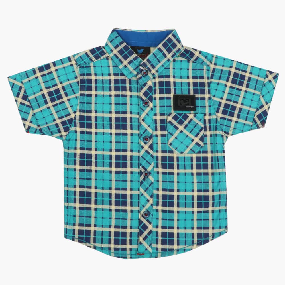 Boys Half Sleeves Casual Shirt - Sea Green, Boys Shirts, Chase Value, Chase Value